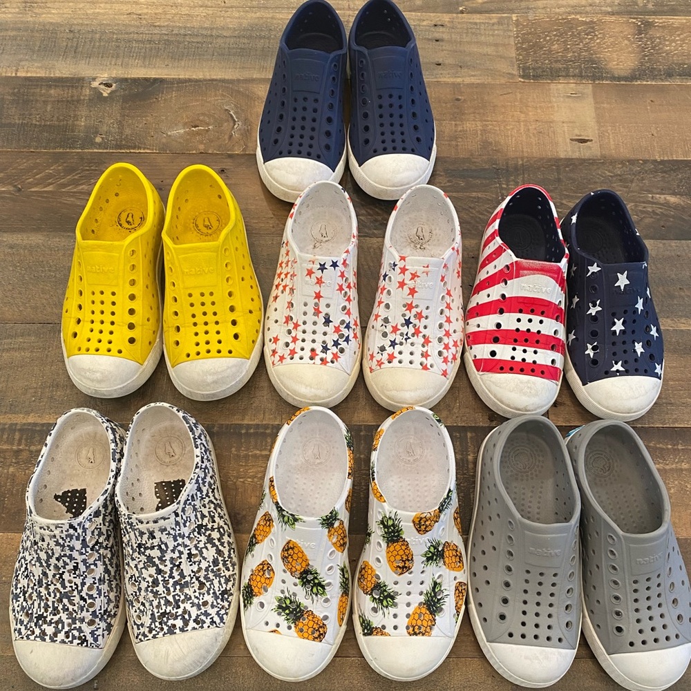Native Kids Size 10 Lot - 7 pairs
